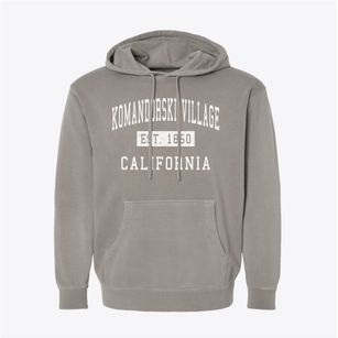 Komandorski Village California Classic Established Pigment-Dyed Hoodie
