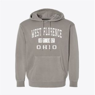 West Florence Ohio Classic Established Pigment-Dyed Hoodie