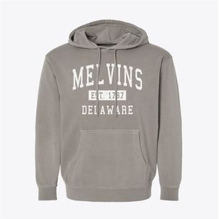 Melvins Delaware Classic Established Pigment-Dyed Hoodie
