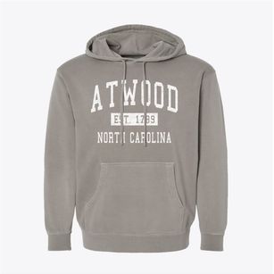 Atwood North Carolina Classic Established Pigment-Dyed Hoodie