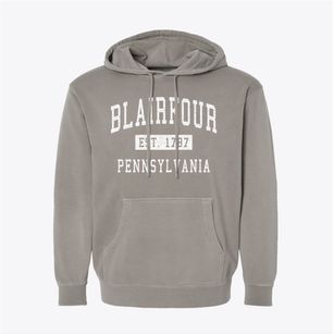 Blairfour Pennsylvania Classic Established Pigment-Dyed Hoodie