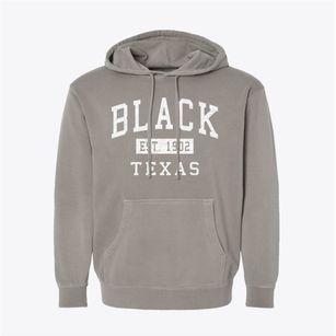 Black Texas Classic Established Pigment-Dyed Hoodie