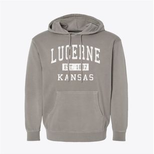 Lucerne Kansas Classic Established Pigment-Dyed Hoodie