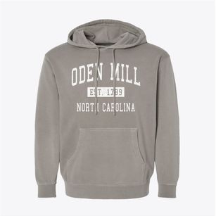 Oden Mill North Carolina Classic Established Pigment-Dyed Hoodie