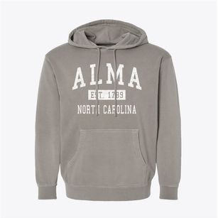 Alma North Carolina Classic Established Pigment-Dyed Hoodie