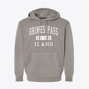 Grimes Pass Idaho Classic Established Pigment-Dyed Hoodie