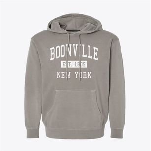 Boonville New York Classic Established Pigment-Dyed Hoodie