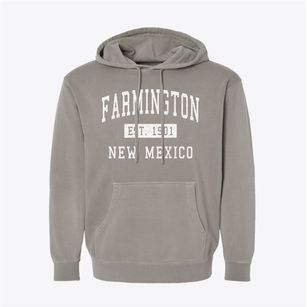 Farmington New Mexico Classic Established Pigment-Dyed Hoodie