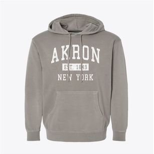 Akron New York Classic Established Pigment-Dyed Hoodie