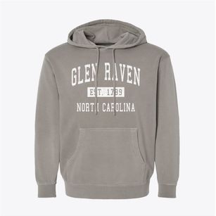 Glen Raven North Carolina Classic Established Pigment-Dyed Hoodie