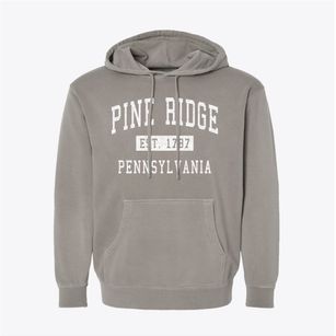 Pine Ridge Pennsylvania Classic Established Pigment-Dyed Hoodie