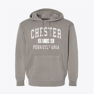 Chester Pennsylvania Classic Established Pigment-Dyed Hoodie