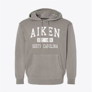 Aiken South Carolina Classic Established Pigment-Dyed Hoodie