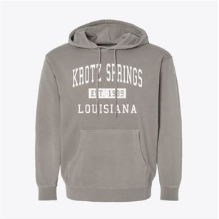 Krotz Springs Louisiana Classic Established Pigment-Dyed Hoodie