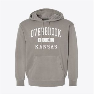 Overbrook Kansas Classic Established Pigment-Dyed Hoodie