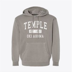 Temple Oklahoma Classic Established Pigment-Dyed Hoodie