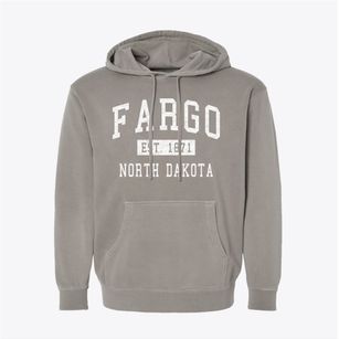 Fargo North Dakota Classic Established Pigment-Dyed Hoodie