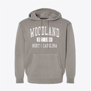 Woodland North Carolina Classic Established Pigment-Dyed Hoodie