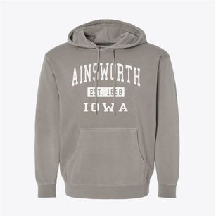 Ainsworth Iowa Classic Established Pigment-Dyed Hoodie