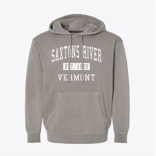 Saxtons River Vermont Classic Established Pigment-Dyed Hoodie