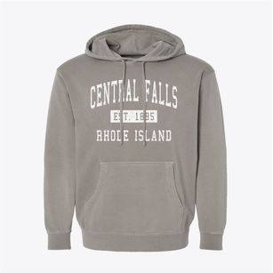 Central Falls Rhode Island Classic Established Pigment-Dyed Hoodie