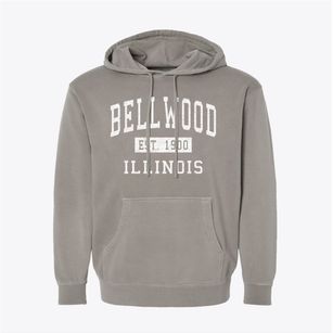 Bellwood Illinois Classic Established Pigment-Dyed Hoodie