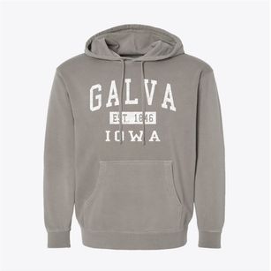 Galva Iowa Classic Established Pigment-Dyed Hoodie
