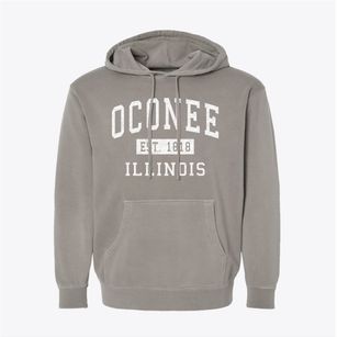 Oconee Illinois Classic Established Pigment-Dyed Hoodie