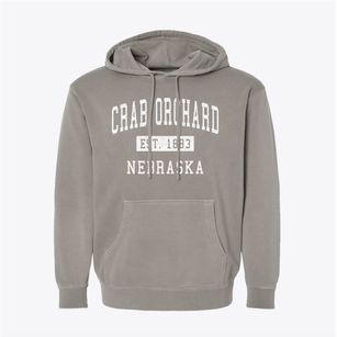 Crab Orchard Nebraska Classic Established Pigment-Dyed Hoodie