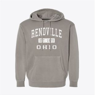Rendville Ohio Classic Established Pigment-Dyed Hoodie