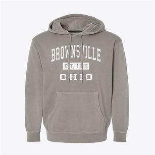 Brownsville Ohio Classic Established Pigment-Dyed Hoodie