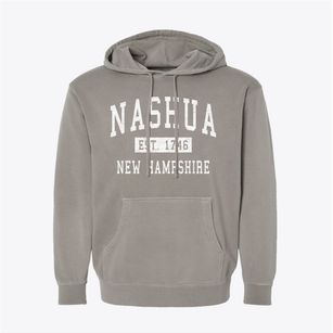 Nashua New Hampshire Classic Established Pigment-Dyed Hoodie