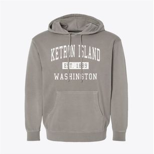 Ketron Island Washington Classic Established Pigment-Dyed Hoodie