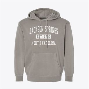 Jackson Springs North Carolina Classic Established Pigment-Dyed Hoodie