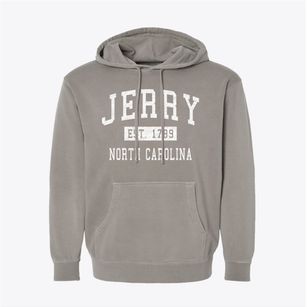 Jerry North Carolina Classic Established Pigment-Dyed Hoodie