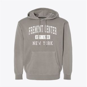 Fremont Center New York Classic Established Pigment-Dyed Hoodie