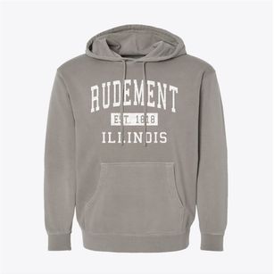 Rudement Illinois Classic Established Pigment-Dyed Hoodie
