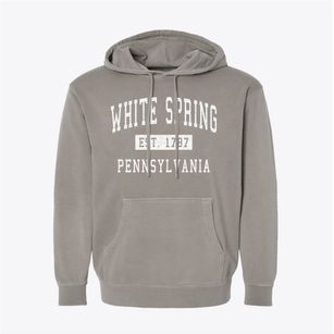 White Spring Pennsylvania Classic Established Pigment-Dyed Hoodie