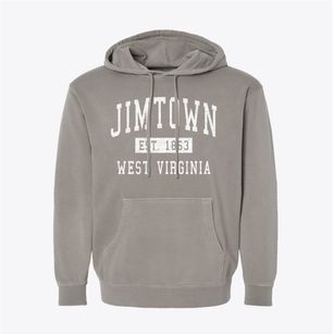 Jimtown West Virginia Classic Established Pigment-Dyed Hoodie