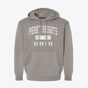 Perry Heights Ohio Classic Established Pigment-Dyed Hoodie