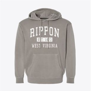 Rippon West Virginia Classic Established Pigment-Dyed Hoodie