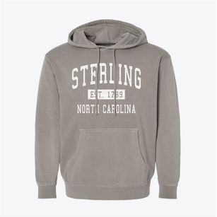Sterling North Carolina Classic Established Pigment-Dyed Hoodie