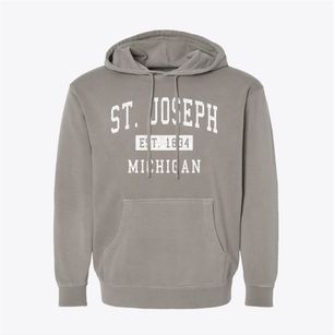 St. Joseph Michigan Classic Established Pigment-Dyed Hoodie