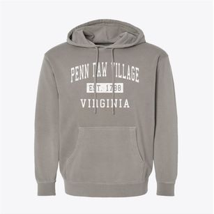 Penn Daw Village Virginia Classic Established Pigment-Dyed Hoodie