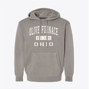 Olive Furnace Ohio Classic Established Pigment-Dyed Hoodie