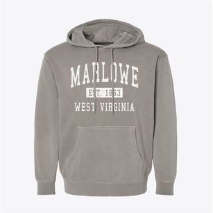 Marlowe West Virginia Classic Established Pigment-Dyed Hoodie