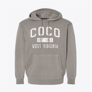 Coco West Virginia Classic Established Pigment-Dyed Hoodie