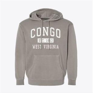 Congo West Virginia Classic Established Pigment-Dyed Hoodie