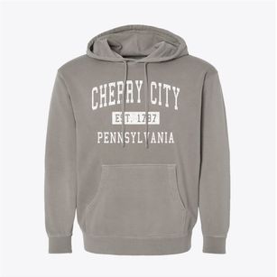 Cherry City Pennsylvania Classic Established Pigment-Dyed Hoodie