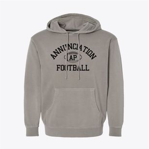 Annunciation Parish Classic Football Pigment-Dyed Hoodie